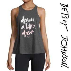 Betsey Johnson | Dream A Little Dream Racer Front Swing Tank | Size Extra Small